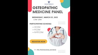 Osteopathic Medicine Panel Event (March 2023)