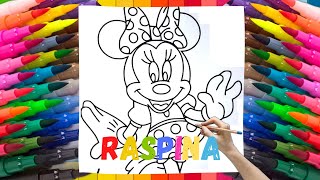 Minnie Mouse Magic! Raspina Coloring Show🐭🖍️