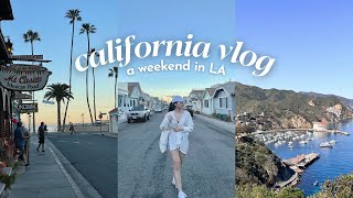 CALI VLOG 🌴 • weekend in LA, catalina island, point dume malibu, the getty museum, DTLA, \u0026 more