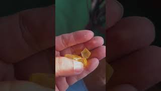 How are rough gemstone cut and polished? Natural Yellow Danburite #shorts