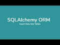 SQLAlchemy ORM Tutorial #3 - Insert Data Into Table