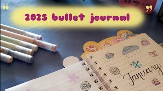 2025 bullet journal | aesthetic journalling | January bullet journal