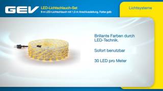 GEV LED-Lichtschlauch-Set gelb