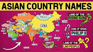 How Did Each Asian Country Get Its Name?