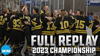 Gustavus Adolphus vs. Amherst: 3OT DIII women's hockey championship thriller (2023)