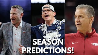 Torres makes OFFICIAL 2024-2025 COLLEGE HOOPS PICKS - FINAL FOUR, NATIONAL CHAMP, UNDERRATED + MORE