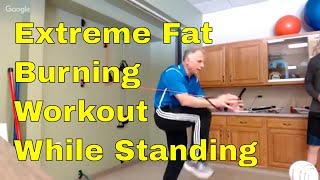 Extreme Fat Burning Workout in 10 Min. While Standing. Target Abs, Core & Balance.