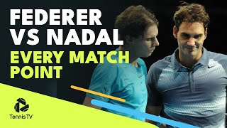 Roger Federer vs Rafael Nadal: All 40 Match Points!
