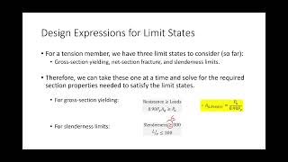 CE 414 Lecture 09:  Design of Tension Members, Part 1 - Procedures (2025.02.03)