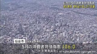 仙台市の消費者物価指数が過去最高に