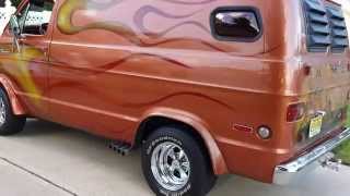 HotRodHarrys 1973 Dodge  70's Custom Flames Van Inside(SOLD)