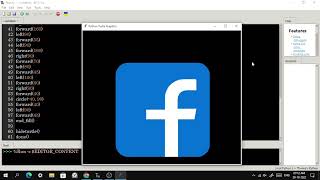 Draw Facebook logo using python with code 😃 || #facebook #youtubeindia