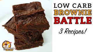 Low Carb BROWNIE BATTLE - The BEST Keto Brownies Recipe - Lowcarb Chocolate Brownies!