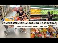 COMPRAS MENSAIS | COMPRA GRANDE | VLOGANDO NO ATACADÃO| MOSTREI TODOS OS VALORES