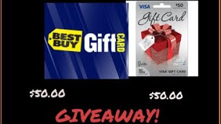 $50.00 Best Buy \u0026 $50.00 Visa Gift Card Giveaway!