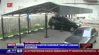 Aktivitas di Kantor Gubernur Sumatera Utara Sepi