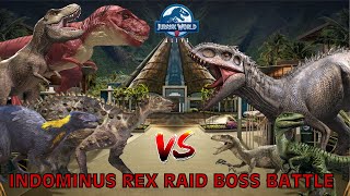 Indominus Rex Raid Boss Battle - Jurassic World Alive