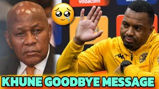 Khune Goodbye Message 😭 Bad News For Kaizer Chiefs