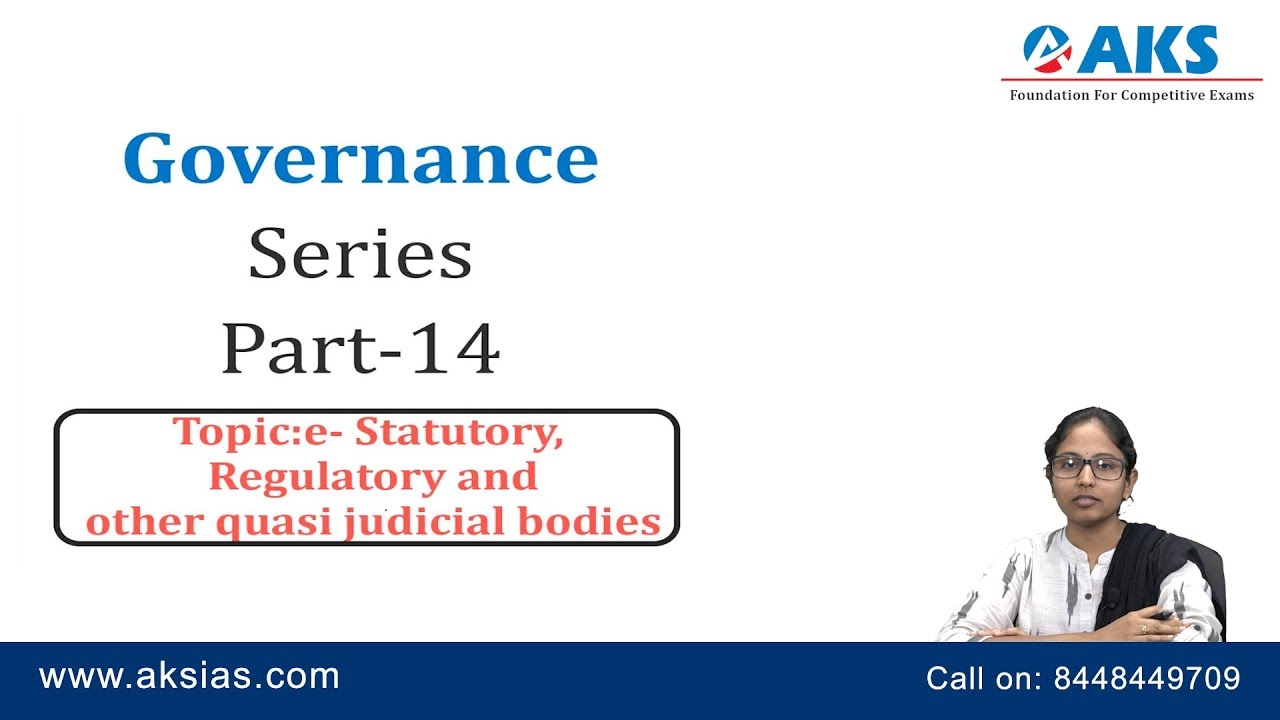 (Part 14) Statutory Regulatory And Other Quasi Judicial Bodies By D ...