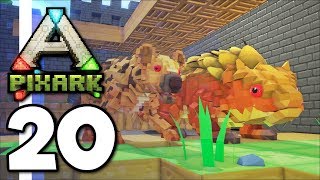 PixARK ▫ NEW CREATURES! Cave Hyena \u0026 Thorny Lizard tamed! (Ep.20)