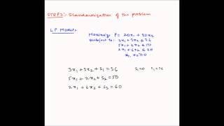 Simplex method - Example 1 - Maximization - Part 1