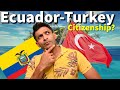 Ecuador Residency and Turkish Citizenship, Turkey permits multiple citizenships / dual citizenship