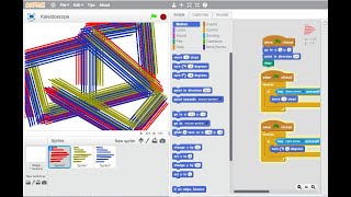 Scratch Tutorial 17 -: Kaleidoscope I Draw a Symmetrical Pattern I Step by step learn SCRATCH