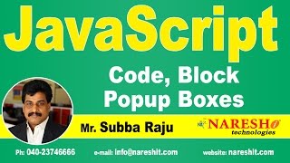 JavaScript Code, Block, Popup Boxes | JavaScript Tutorial | Mr. Subba Raju