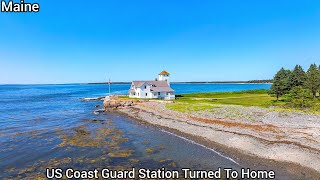 Maine Waterfront Homes For Sale | 13+ Acres | Maine Real Estate | Little Caberry Island | Boat House