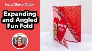 Make This Fun Fold Valentine's Day Card | Expanding and Angled Fun Fold Design