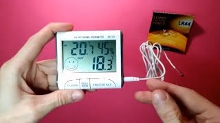 Electronic Thermometer DC103 Indoor and Outdoor \u0026 Weather Station For House - Unboxing and Test