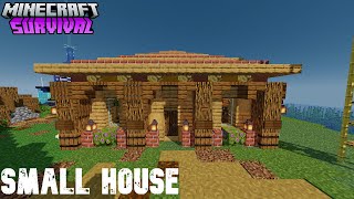 Minecraft: How To Build A Small & Easy Wooden  House Tutorial || Minecraft Survival || #33 ||#build