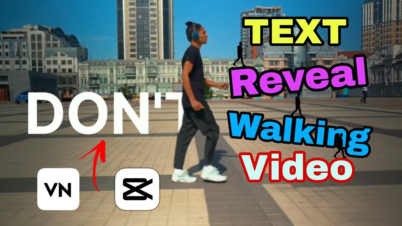 Text Reveal Walking Video Editing Tutorial How To Edit Text Reveal