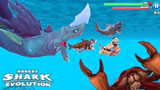 GIANT NARALLYCLYUS LUMINITE SHARK - HUNGRY SHARK EVOLUTION GAMEPLAY - HUNGRY SHARK | BIG KAIJU SHARK