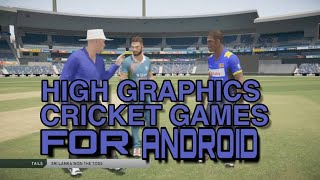 TOP 5 HIGH GRAPHICS CRICKET GAMES FOR ANDROID