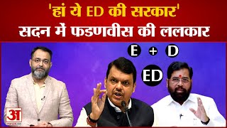 महाराष्ट्र सदन में देवेंद्र फडणवीस  ने समझाया 'ED' का मतलब | Maharashtra Floor Test | EkNath Sindhe