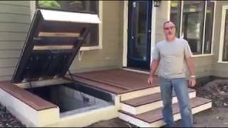 LuciGold | Hidden Access to Basement Under Porch | Aluminum Bulkhead