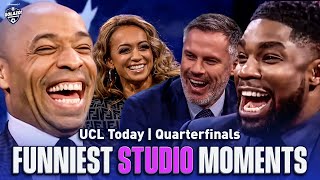 The FUNNIEST moments from UCL Today QFs coverage! | Richards, Henry, Abdo & Carr