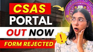 DU CSAS PORTAL Officially OUT 💯🔥 | Fake | You will be Rejected