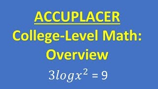 ACCUPLACER College-Level Math Overview