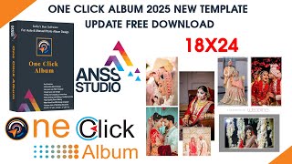 One Click AI  Album Update | 18x24 Template Now Available | New Features | Anss Studio 9540642600