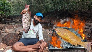 रॉड ने मासा पकडून बनवली भन्नाट रेसिपी , कोकणातील मासेमारी  | Fishing and cooking @TejaGurav