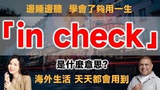 「in check」是什麼意思？