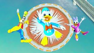 GTA5 Goofy & Bugs bunny VS Donald duck & Daisy duck Jumps Fails & Ragdolls #14 ( Euphoria physics)