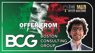 [✅ BCG OFFER]: Matteo made his dream happen and will join BCG | The MBB Offer Machine Experience