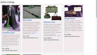 CS50 Web Programming Project 2 - Auction Site Demo
