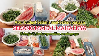 ATUR BUDGET BELANJA DI SAAT BAHAN PANGAN SEDANG MAHAL MAHALNYA ‼️| BELANJA \u0026 FOOD PREP SECUKUPNYA