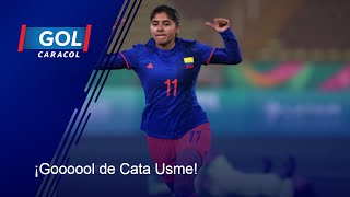 La que es goleadora, no falla: gol de Catalina Usme en Colombia vs Ecuador, en partido preparatorio