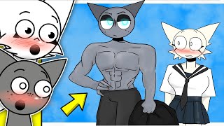Wenda X Gray Butler In Store Sprunki OC Animation Reaction | Wenda x Gray | Sprunki react to tiktok