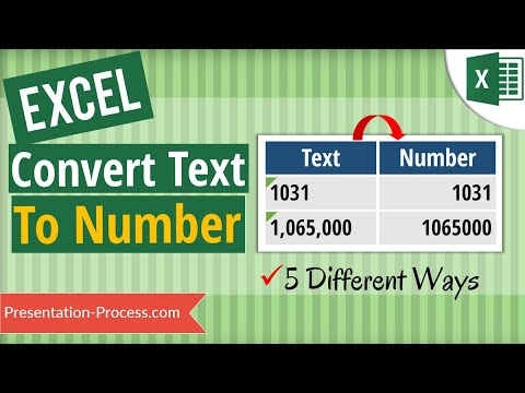 5 Ways to Convert Text to Numbers in Excel